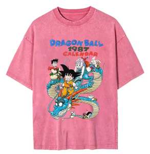 Camiseta de Gran Tamaño con Estampado de Anime para Hombre y Mujer, Estilo Vintage, Informal, de Algodón, Manga Corta - Product Image 4