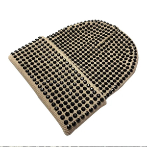 Luxury Full Rhinestone Beanie Hat Shiny Black <b>Winter</b> <b>Cap</b> for Women Glamorous Party Wear Beanie - Product Image 2