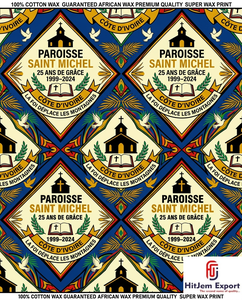 Custom African Wax Print Fabric Manufacturer Church Anniversary Convention Celebration Fundraising Uniform Supplier - Product Image 6