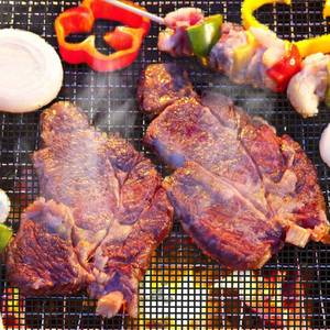 1 pezzo riutilizzabile lavabile reversibile rete antiaderente per griglia per barbecue rivestimento foglio di cottura per esterni a Gas carbone-BBQ accessori - Product Image 6