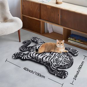 Alfombra de Baño Ultra Suave con Diseño de Tigre Tibetano, Antideslizante, Linda y Elegante, Absorbente, con Diseño Animal - Product Image 2