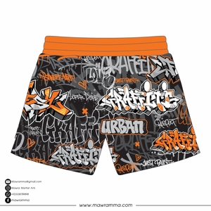Pantalones Cortos Deportivos para Hombre con Estampado de Grafiti, Cintura Naranja, Secado Rápido, Poliéster, Estilo Urbano, para Natación, Entrenamiento, Gimnasio, Correr, Playa - Product Image 6