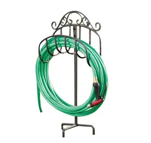 Garden Hose Holder Stand- Outdoor Water Pipe Metal Reel Rack Good Quality For Garden Accessories Cast Iron Hose Stand For Garden