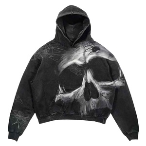 OEM de alta calidad al por mayor logotipo personalizado Serigrafía a granel de gran tamaño French Terry 100% algodón Vintage sudaderas con capucha lavadas - Product Image 6