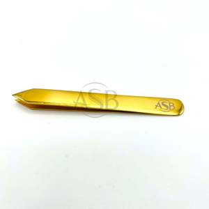 Pinza Profesional para Cejas con Punta Puntiaguda en Forma de Flecha de Acero Inoxidable con Impresión de Logotipo Personalizado Servicio OEM - Product Image 3