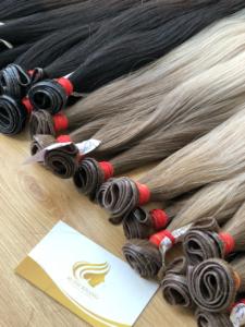 Pour Genius Weft 100% Real Virgin Vietnamien Remy Extensions de Cheveux Ombre Couleur Claire Cuticule Aligné Ruban Blanchi Geni Made Human - Product Image 3