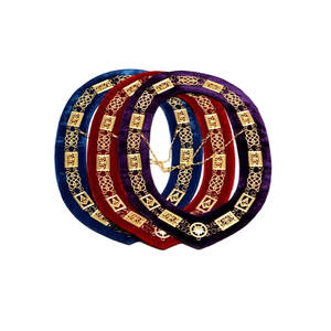 Cadena de Collar Metálica Personalizada Ecológica con Lentejuelas y Serigrafía Masónica para el Rito Escocés de la Masonería, Grado 14, Logia Perfección - Product Image 6