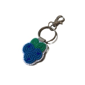 Porte-clés fantaisie perlé avec broderie artisanale, porte-clés en perles de rocaille de qualité supérieure, breloque décorative pour sac - Product Image 2