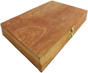 Caja de Almacenamiento Rectangular de Madera de Mango Tallada a Mano, Hecha en India, de Buena Calidad, para Uso en la Cocina, en Venta por un Vendedor Confiable - Product Image 1