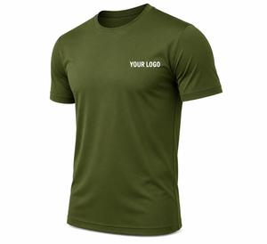 T-shirt personnalisé pour homme, manches courtes, col rond, séchage rapide, coupe classique, jersey 180 grammes, impression par transfert thermique, logo sur le devant - Product Image 1
