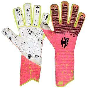High Manufacturer <b>Goalkeeper</b> <b>Gloves</b> Backhand High Foam Embossed Silicon Print And Sublimation Printing Flat Plam Custom Logo - Product Image 1