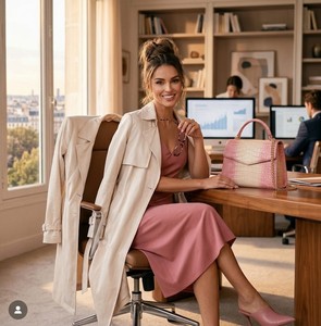 Bolso de Mano de Cuero Genuino para Mujer, Estilo Vintage, con Grabado de Cocodrilo del Himalaya, de Lujo, con Asa Superior Desmontable y Portátil - Product Image 3