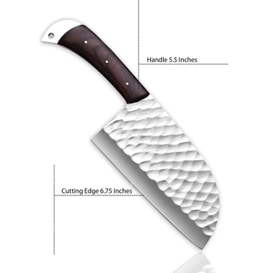 Cuchillo de Cocina LEGACY BLADES Premium de Acero con Alto Contenido de Carbono, Hecho a Mano, Mango de Madera, Forjado a Mano, Ecológico, Ambidiestro - Product Image 2