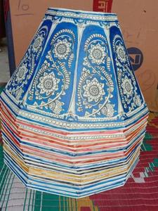 Handmade Floral Pattern Cotton Lamp Shade & <b>Decorative</b> Paper <b>Screen</b> for Indoor Light Covers Luxury Home Decor - Product Image 4
