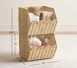 Panier de rangement en rotin fait main avec couvercle, bac de rangement en osier pour jouets, linge, décoration de chambre d'enfant, solution de rangement pour la maison, en provenance du Vietnam - Product Image 6
