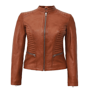 Chaqueta de Cuero para Hombre, Nueva Colección 2026, Diseño Moderno de Alta Calidad, Tallas Grandes, Cierre de Cremallera, Corte Ajustado, Manga Regular, Color Sólido - Product Image 1