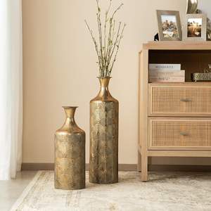 Elegant Coastal Iron Flower Vase Premium Decorative Handmade Eco-Friendly <b>Tabletop</b> Vase Zahid Exports - Product Image 3