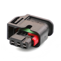 Connecteur Électrique Automobile Scellé 3 Broches Jinhang3p-BH avec Verrou de Sécurité Rouge pour Capteur de Position d'Arbre à Cames et Capteur de Radar de Stationnement VW BMW