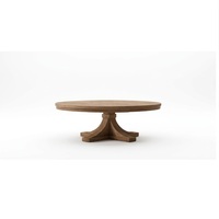Table basse ovale contemporaine avec plateau en bois et base en laiton, design moderne fait main pour salon.