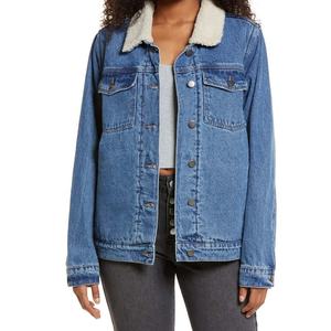 Chaqueta de Forro Polar para Mujer, Nueva Moda de Invierno, 100% Algodón Ecológico, Resistente al Viento, con Botones Desgastados - Product Image 2