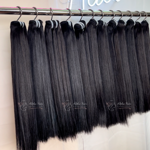 Extensiones de cabello Remy recto de hueso de espejo duradero, pelucas alineadas con cutícula, cabello tejido Premium vietnamita crudo de alta calidad - Product Image 5