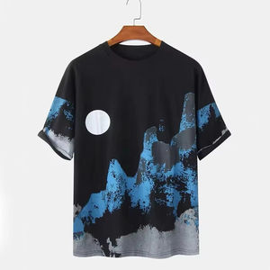 T-shirts à manches courtes pour hommes, impression numérique sur mesure, vêtements d'été, produit fiable, col rond, pour homme - Product Image 1