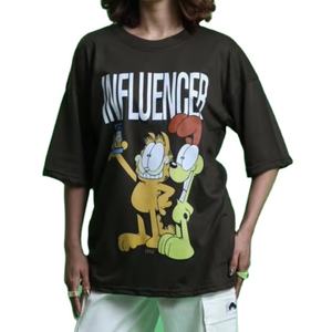 Wholesale Price Custom Silk Screen Printed Unisex Knitted Oversized T-<b>Shirts</b> Solid Color Casual Breathable Eco-Friendly Quick - Product Image 3