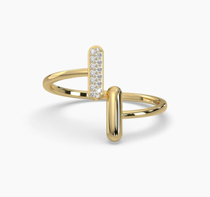 แหวนเพชรแล็บโกรว์ทรงกลมเจียระไนแบบบริลเลียนท์ ชุบทองคำ 14KT สไตล์วินเทจคลาสสิก สำหรับผู้หญิง ได้รับการรับรองจาก IGI เหมาะสำหรับงานแต่งงาน เครื่องประดับชั้นดี - Product Image 1