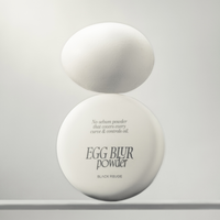 Black Rouge Egg Bare Polvo Fijador Coreano a Base de Químicos para Control de Grasa EP01 Acabado Mate Suave con Efecto Difuminador de Poros