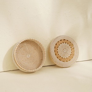 Handwoven rattan box pantry <b>kitchen</b> counter <b>storage</b> containers hot selling natural fiber <b>boxes</b> - Product Image 4