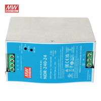 Alimentation électrique sur rail DIN Mean Well 24V 10A 240W NDR 240 24 pour panneaux de commande, systèmes industriels et équipements d'automatisation