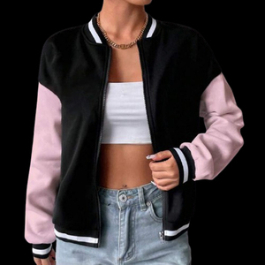 Veste universitaire tendance personnalisée avec patchs et design en cuir et laine de qualité supérieure, parfaite pour un style streetwear élégant, unisexe. - Product Image 1
