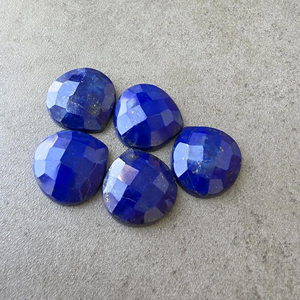 Piedra Preciosa de Lapislázuli con Corte Checker en Forma de Corazón, Calibrada, para Joyería - Product Image 5