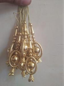 Luxury Gold Beaded Tassel Pendant for Curtain <b>Tiebacks</b>, Cushion Decor, Garment Accessories, Handbag & Craft Embellishments - Product Image 2