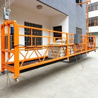Plateforme suspendue modulaire en alliage d'aluminium pour le nettoyage des murs extérieurs