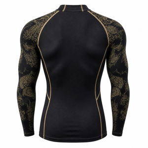 Wholesale Anti-UV Protection Rash Guard <b>Shirt</b> UPF 50+ Breathable Full Sleeve <b>Compression</b> Unisex Spandex Polyester Sportswear - Product Image 3
