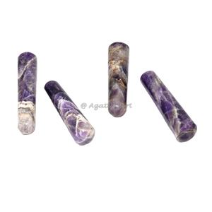 Haute qualité en gros violet améthyste Quartz cristal baguette de Massage lisse poli facettes pierres précieuses semi-précieuse pierre artisanat - Product Image 1
