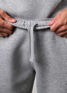 Men's Gray Cotton Vintage Acid Wash Straight Sweatpants Elastic Waist Side Pockets Casual Joggers Autumn Wear Wholesale - Product Image 5