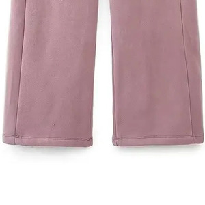 Pantalon large pour homme, taille élastique, poches latérales, décontracté, respirant, en coton et élasthanne, style automne - Product Image 3