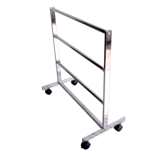 Porte-vêtements en métal robuste Bros Display, pliable, sur pied, à plusieurs niveaux, pour présentation en magasin. - Product Image 1