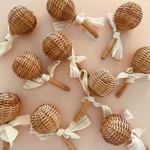 Woven Rattan Music <b>Rattle</b> Natural <b>Baby</b> Kids Toys Wicker Handcrafted Vietnam Best Price <b>Rattles</b> Top Sale Toy - Product Image 2