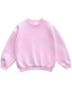เสื้อสเวตเชิ้ตคอกลมสีชมพูทรงโอเวอร์ไซส์ ยูนิเซ็กส์ ทรงปกติ สีพื้น ผ้าถัก คอตตอน สวมใส่สบายๆ สำหรับฤดูใบไม้ร่วง - Product Image 1