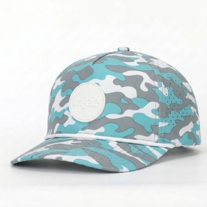 Gorra de Béisbol Personalizada con Camuflaje, Perforada con Láser, Parche de Goma, Fabricante OEM de Indonesia - Product Image 2