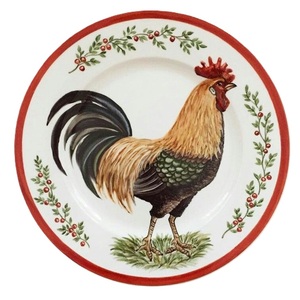 Plateau en métal émaillé, magnifiquement fabriqué à la main, tendance et élégant, pour la décoration de la maison, avec un design Art Déco imprimé d'oiseaux et d'arbres. - Product Image 6