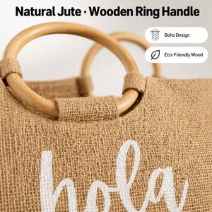 Eco-friendly Tote <b>Bags</b> <b>Bridesmaid</b> <b>Gift</b> <b>Bag</b> Party Wedding Favors <b>Gift</b> for Her Custom Coated Jute Personalized Logo Embellishment - Product Image 2