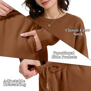 New Fashion High Street Style 2 Piece Shorts <b>Twin</b> <b>Set</b> Tracksuit Top Selling Breathable Knitted Fleece Sweatshirts & Shorts <b>Sets</b> - Product Image 5
