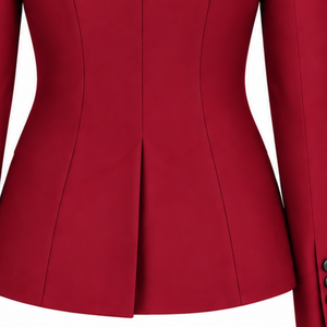 Burgundy Equestrian <b>Jacket</b> for <b>Women</b> Slim Fit Riding Blazer Stylish Horse Riding Competition Coat Customized Wholesale Fashion - Product Image 6