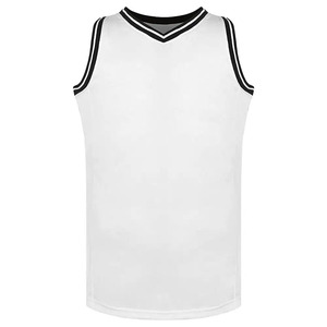 บริการ OEM เสื้อบาสเก็ตบอลคุณภาพสูงสำหรับผู้ใหญ่ สีพื้น ผ้าตาข่าย ระบายอากาศได้ดี พิมพ์หมายเลขทีมตามสั่ง - Product Image 6