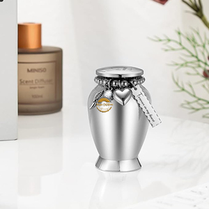 High End Brass Cremation Urn Custom <b>Memorial</b> Urn with Metal Engraving Adult Size Metal Funeral Urn Durable Metal Ashes Storage - Product Image 3