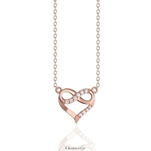 Collar de Diamantes Naturales Unisex con Corazón Eterno, Color Blanco/Amarillo/Oro Rosa, Fabricación OEM/ODM en Vietnam, Certificado, Venta al Por Mayor, de Lujo - Product Image 3